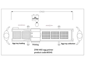 Machine de marquage d'œufs 405HS